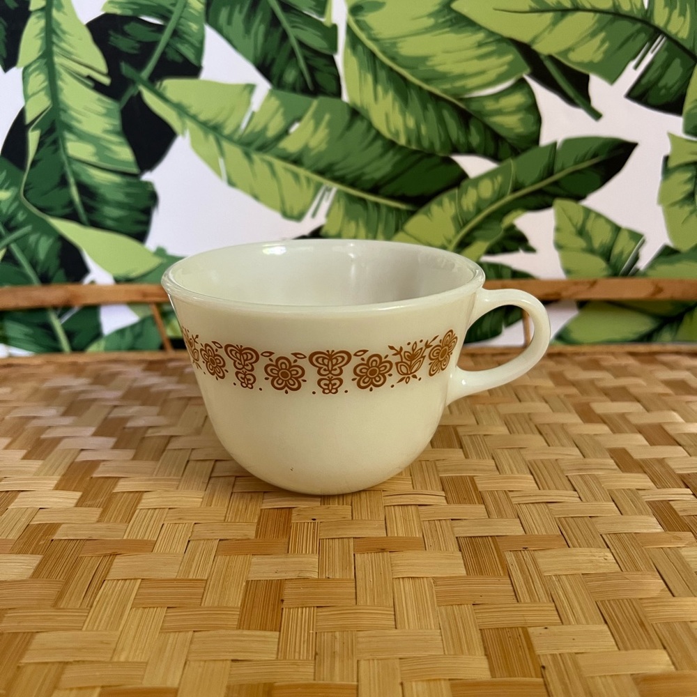 Vintage Pyrex Butterfly Gold Teacup